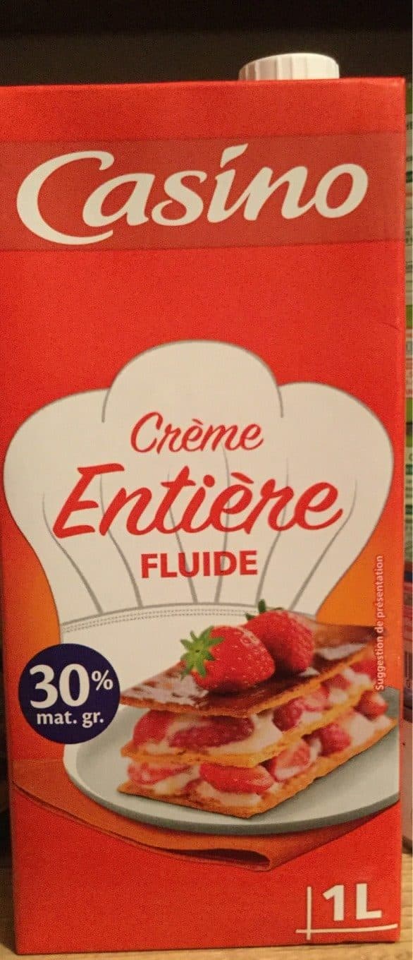 Casino CASINO Crème Entière FLUIDE 30 % de mat. gr. packshot