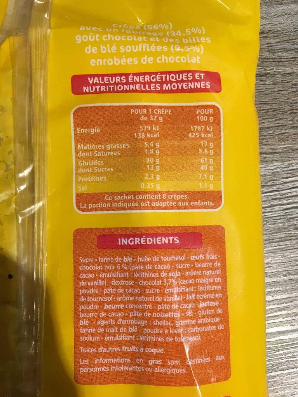 Casino Crêpes fourrées coeur craquant gout choco packshot