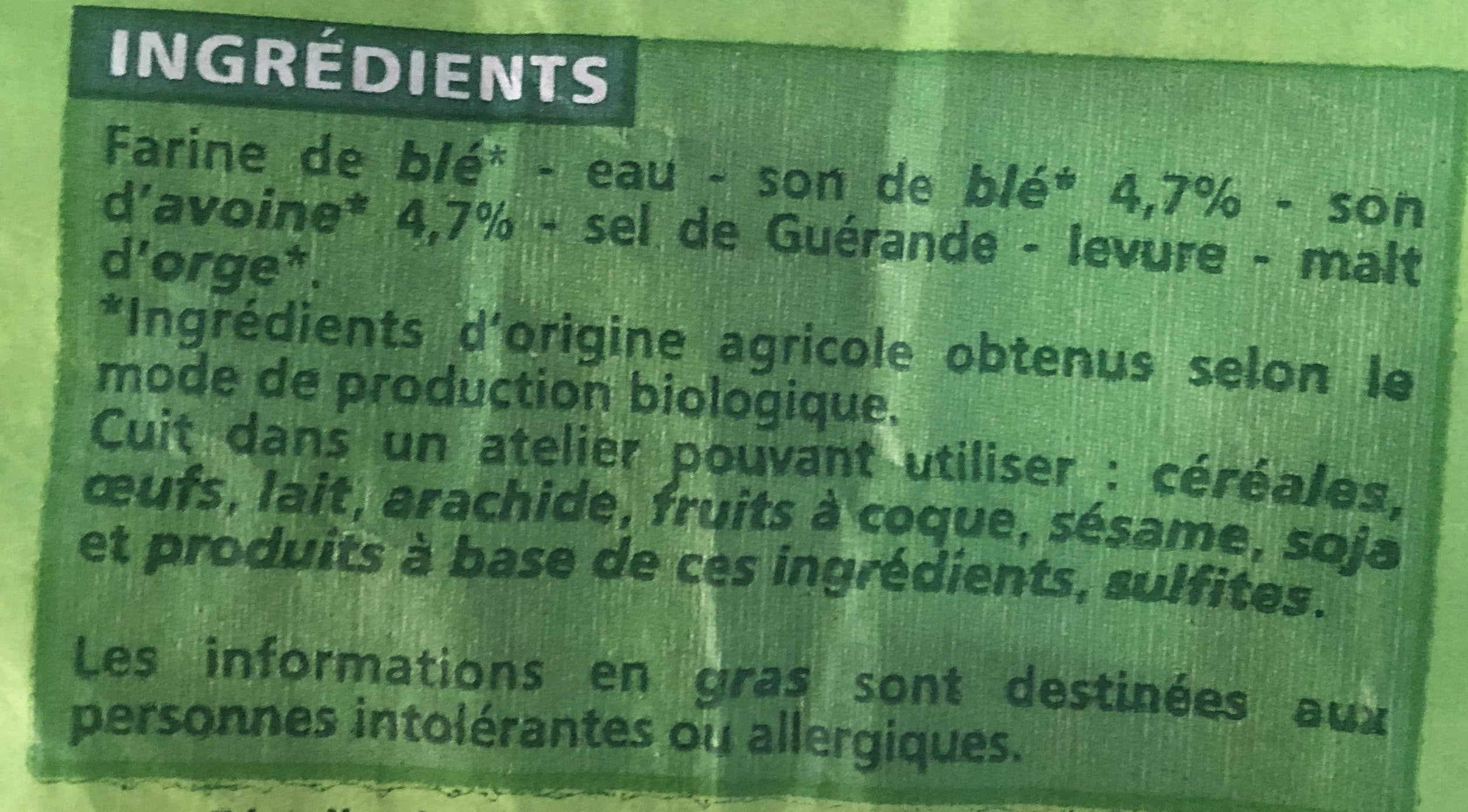 Casino Pain aux 2 Sons Biologique packshot