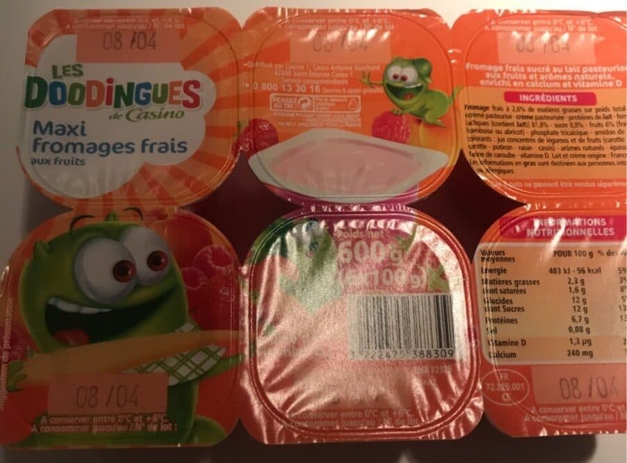Casino Maxi fromages frais aux fruits aromatisés packshot