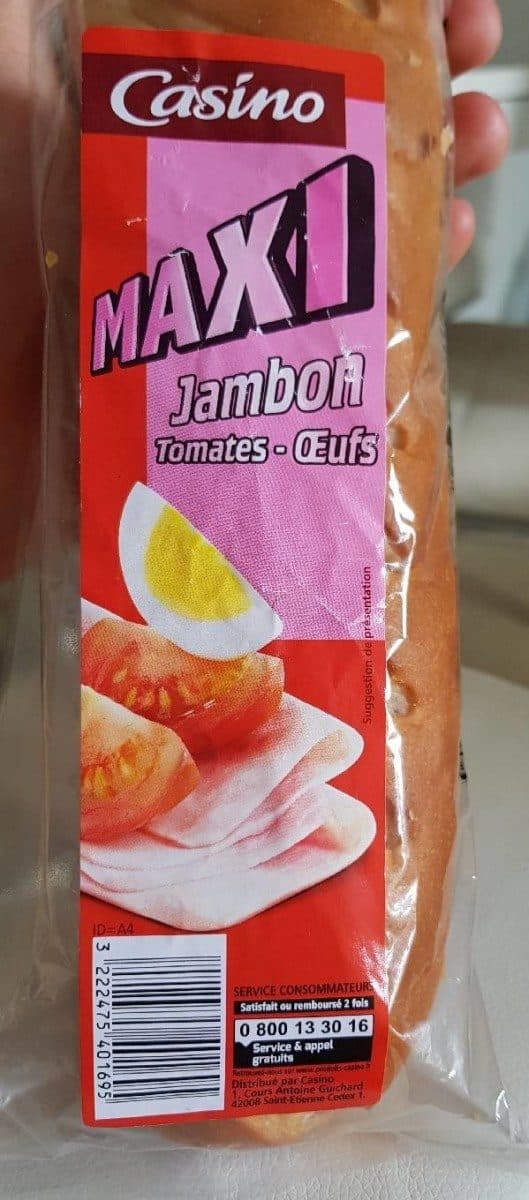 Casino Sandwich Maxi Jambon Tomates Oeufs packshot