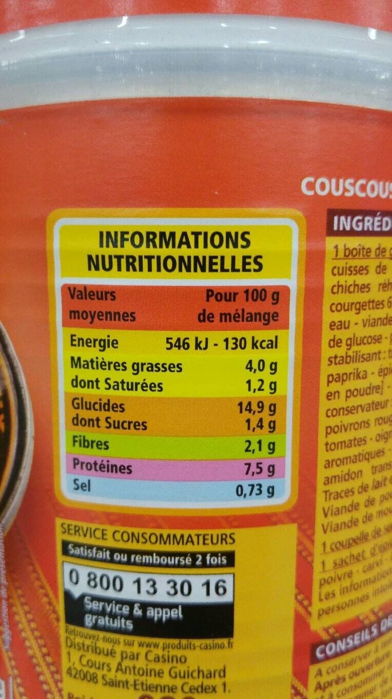 Casino Couscous Royal poulet merguez packshot