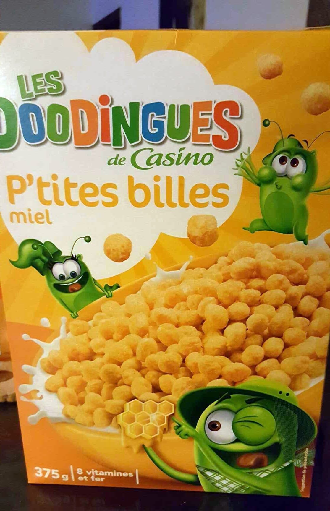DooDingues P'tites billes miel. packshot
