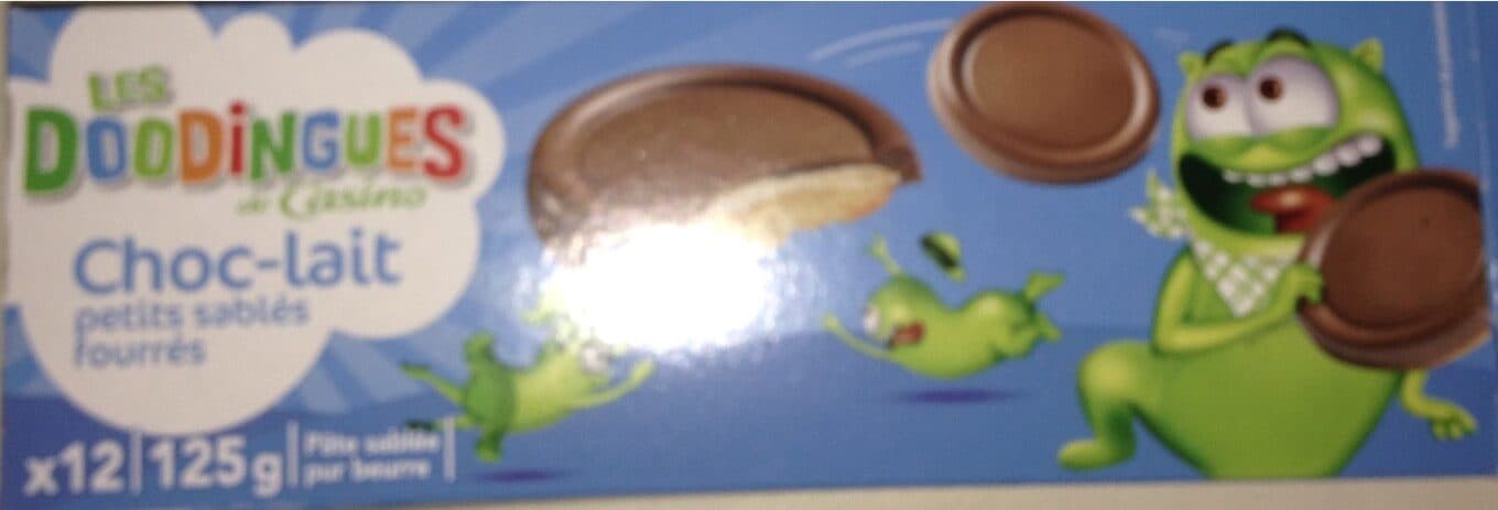 Les Doodingues Choc-lait Petits sablés fourrés packshot