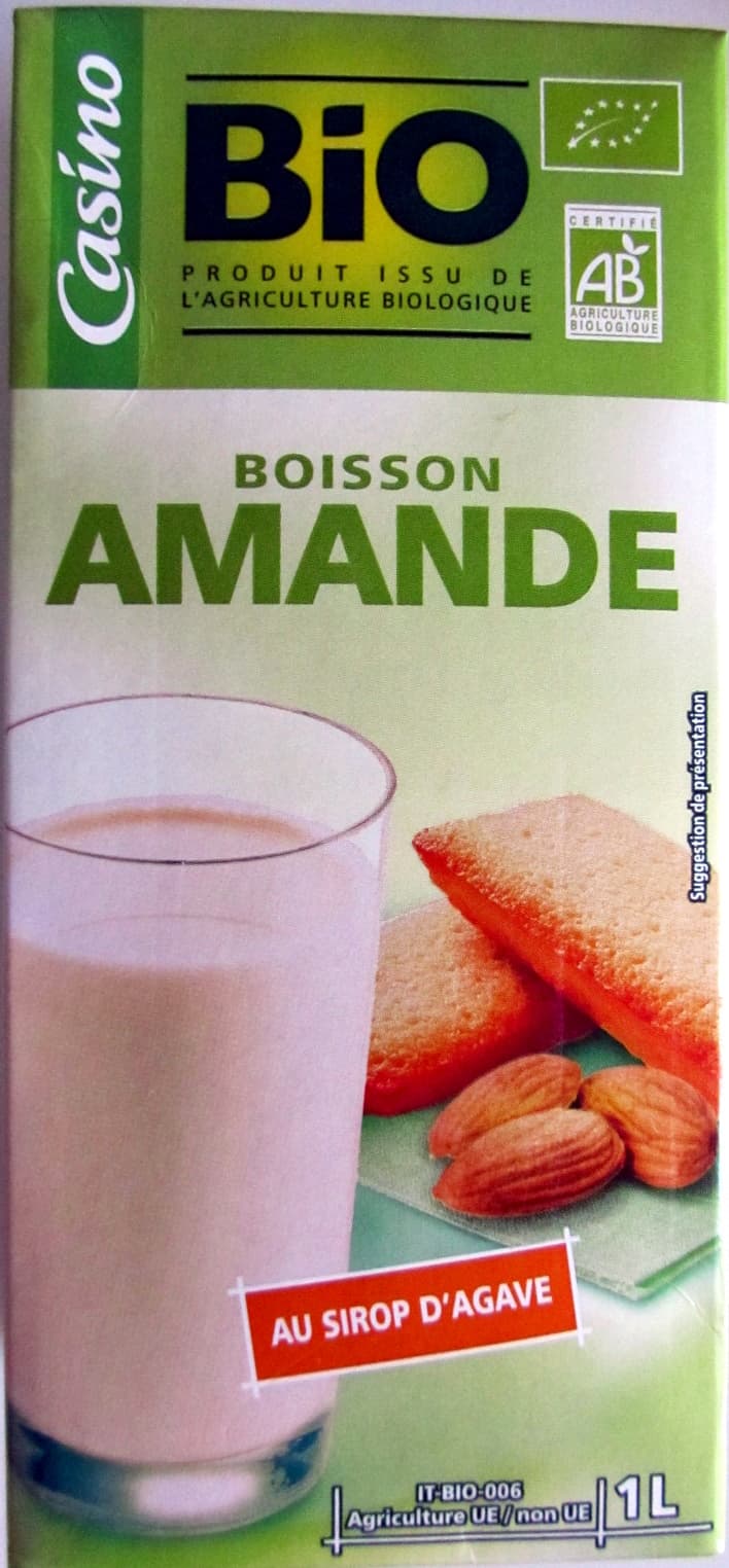 Casino Boisson amande au sirop d'agave packshot