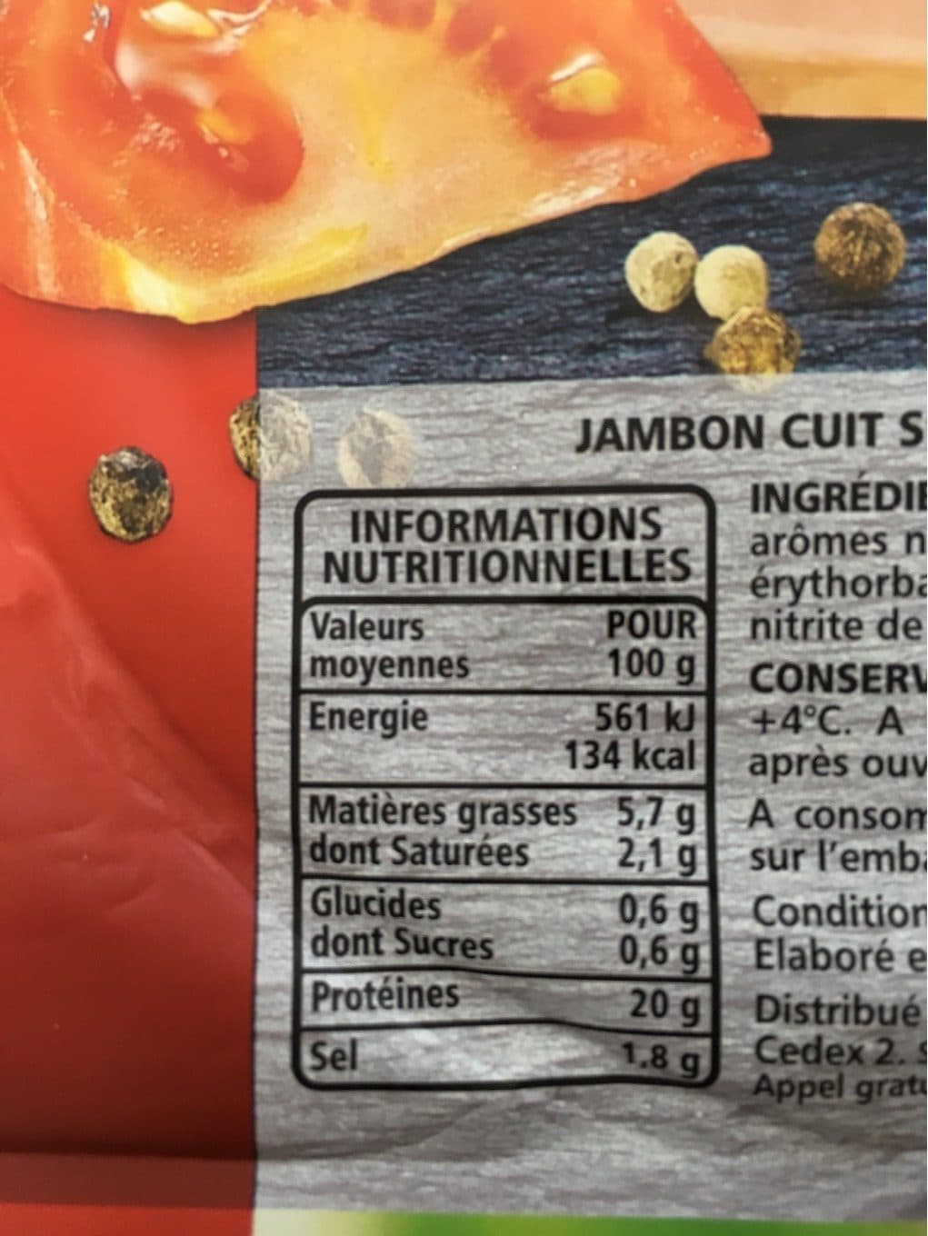 Casino Jambon cuit supérieur avec couenne packshot