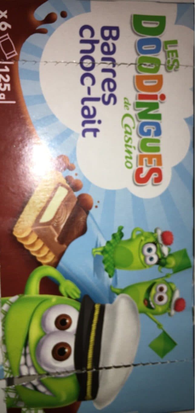 Les Doodingues Barres choc lait packshot