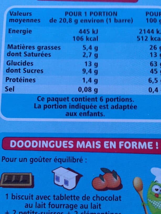 Les Doodingues Barres choc lait packshot