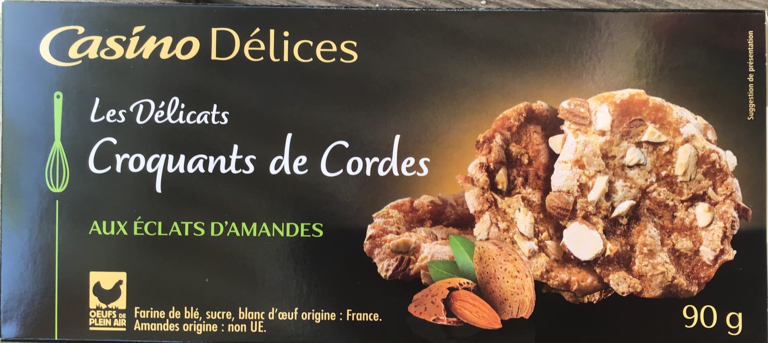 Casino Les Délicats Croquants de Cordes aux éclats d'amandes packshot