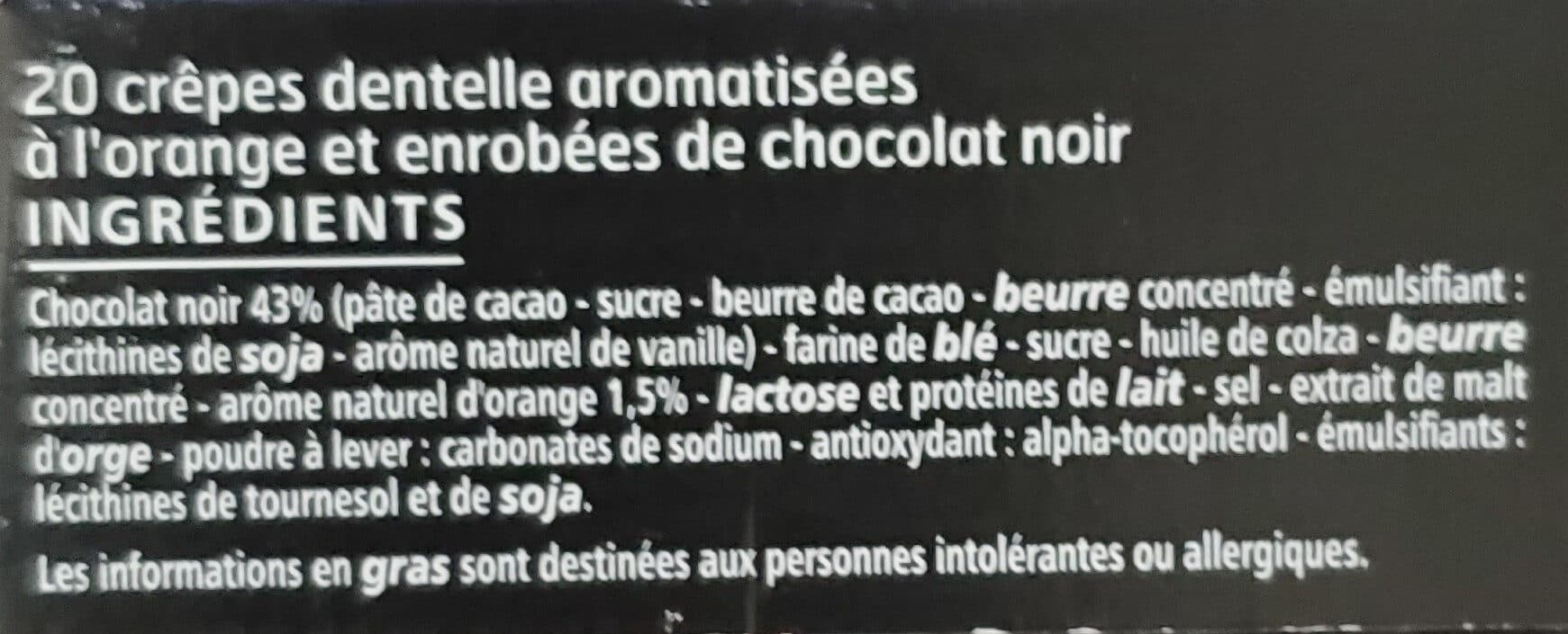 Casino Crêpes dentelle au chocolat noir, arôme naturel d'orange packshot