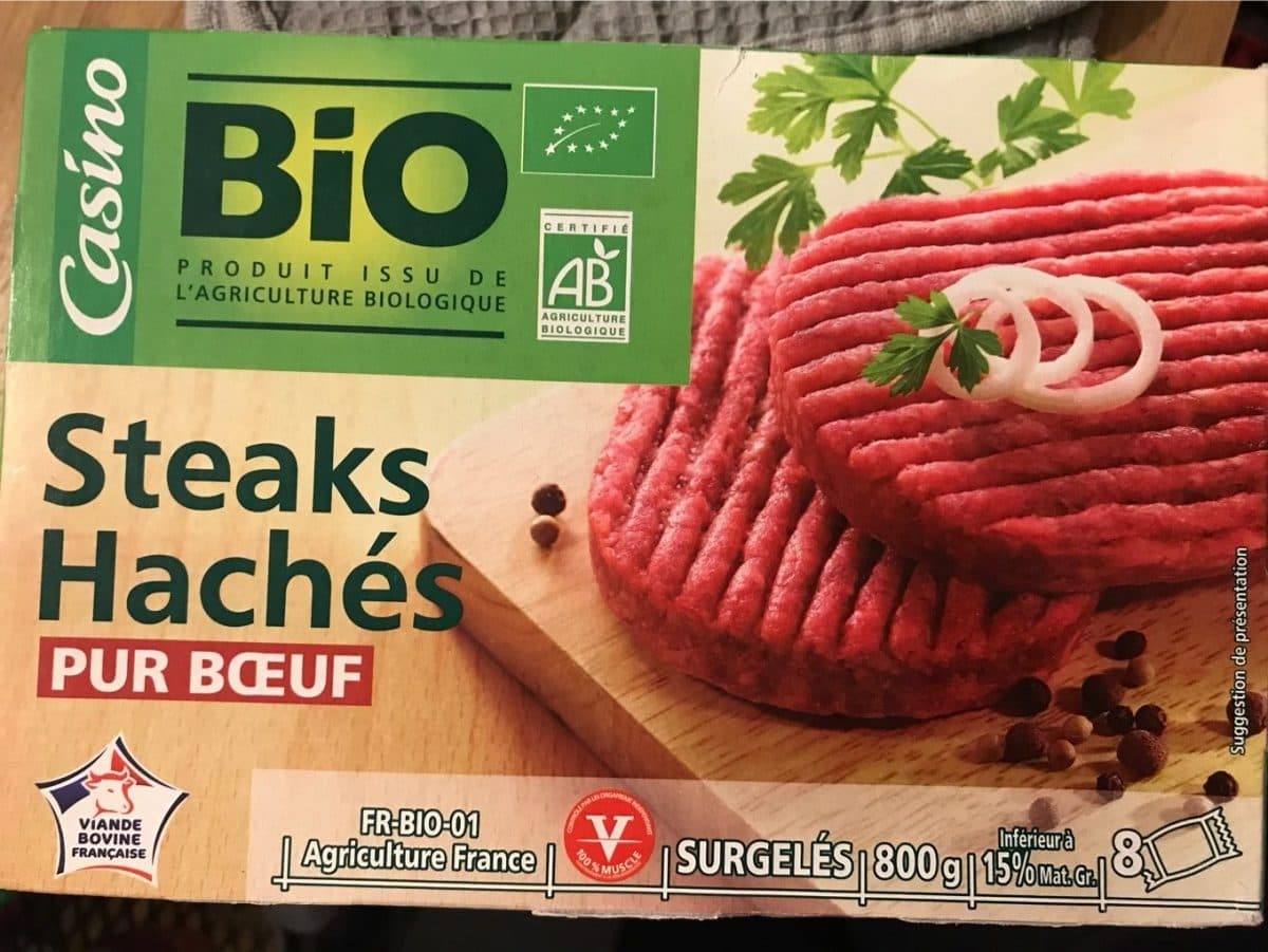 Casino 8 Steaks hachés pur boeuf packshot