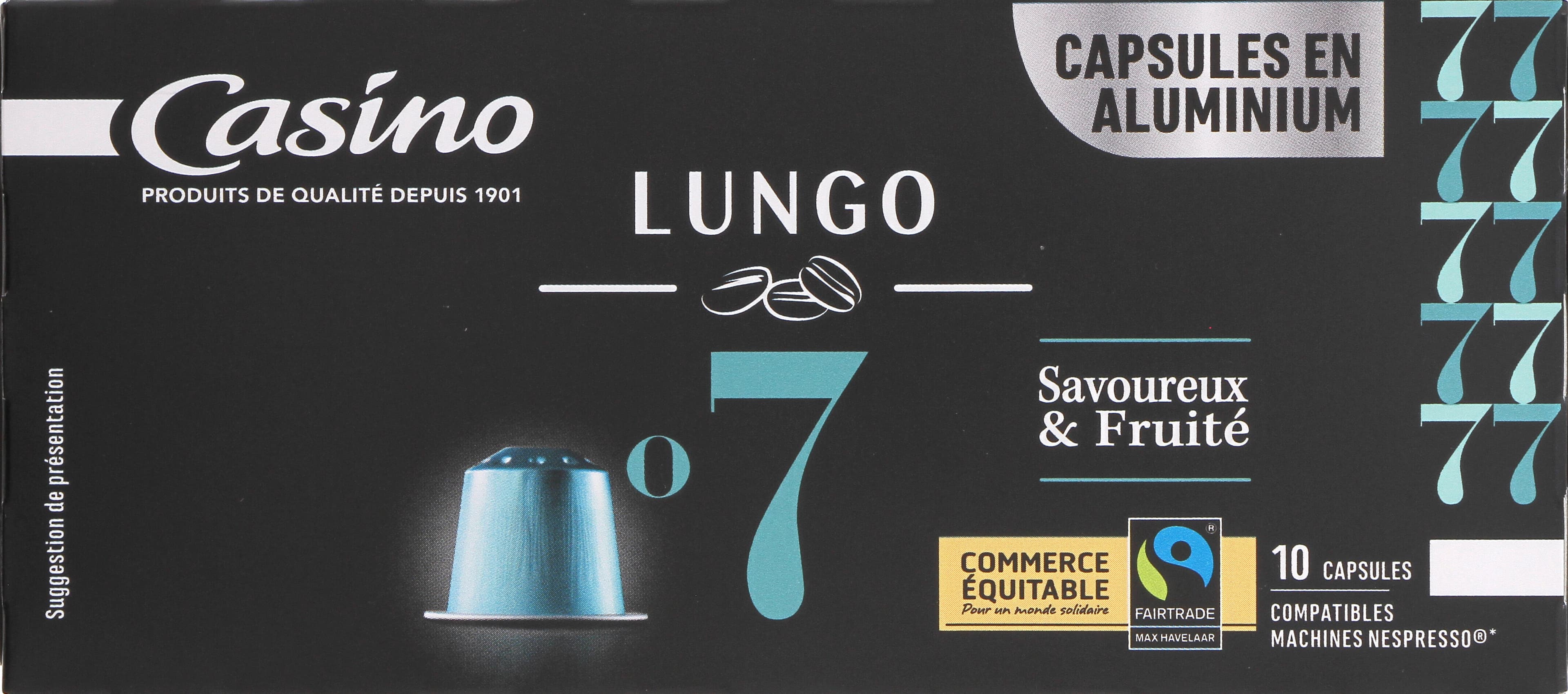 Casino capsules de café Espresso Lungo packshot