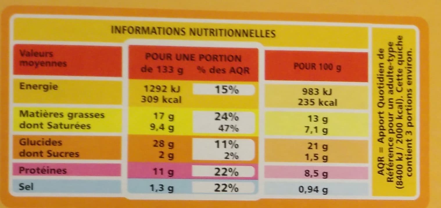 Casino Quiche lorraine pâte pur beurre packshot