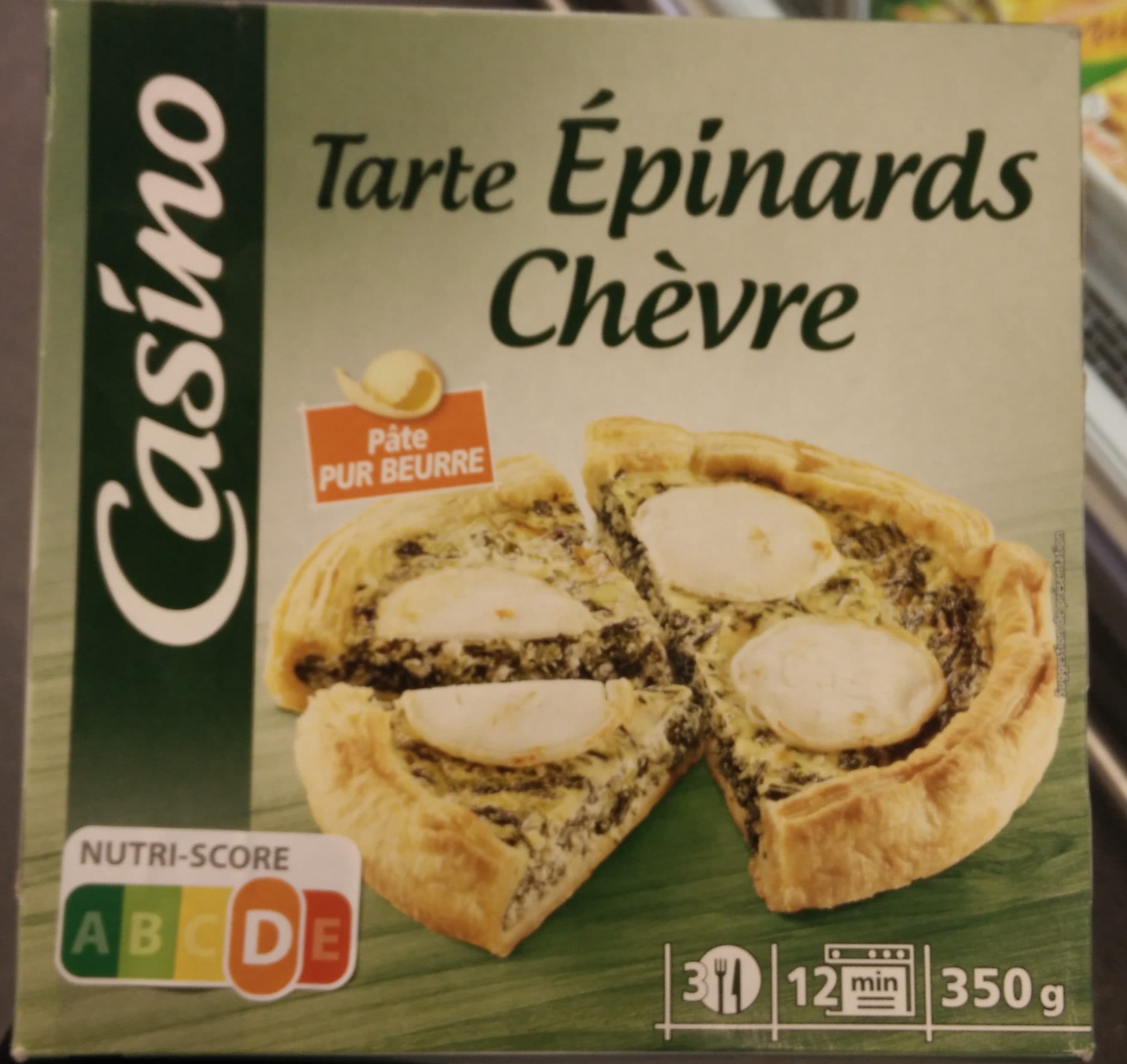 Casino Tarte Epinards Chèvre packshot