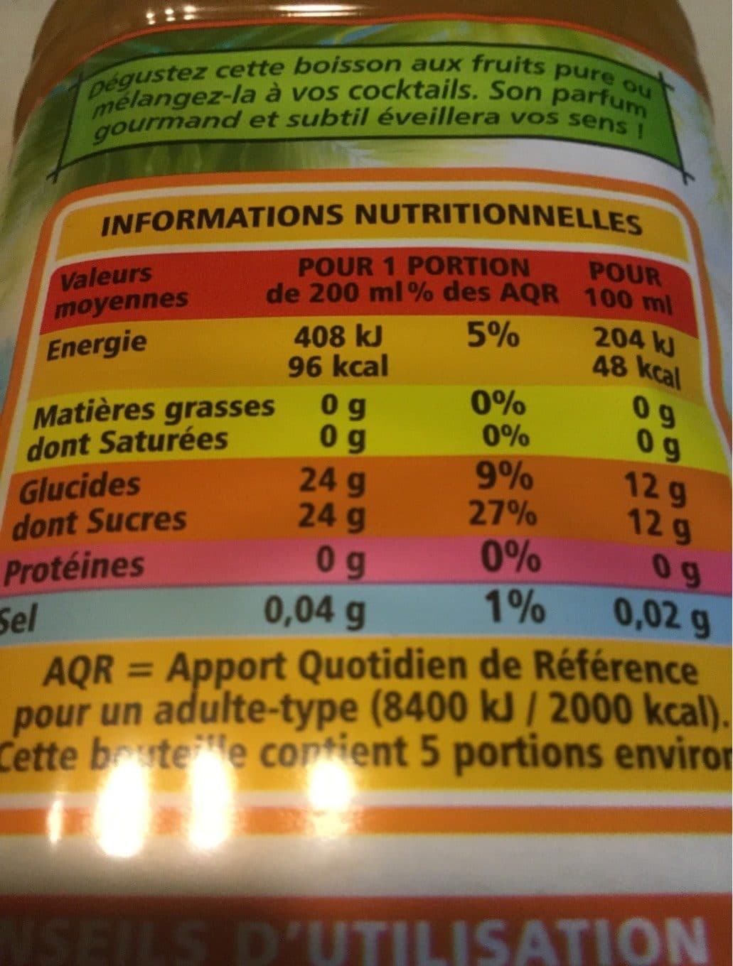 Casino Boisson aux fruits façon Planteur - 36% teneur en fruits packshot