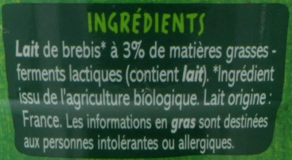 Casino Yaourt au lait de brebis nature packshot