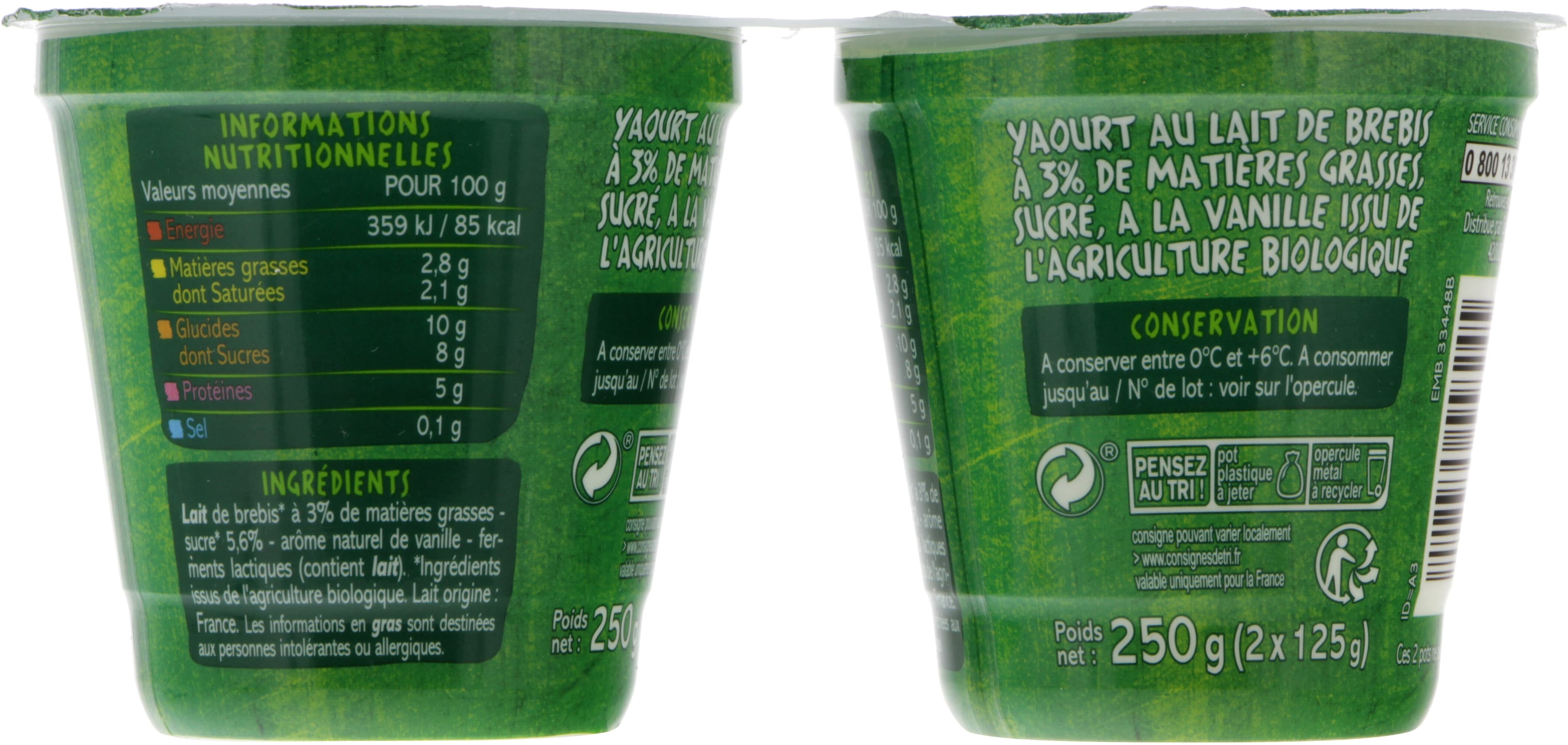 Casino Yaourt au lait de brebis vanille packshot