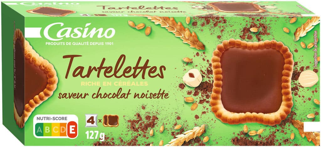 Casino Tartelettes saveur chocolat noisette packshot