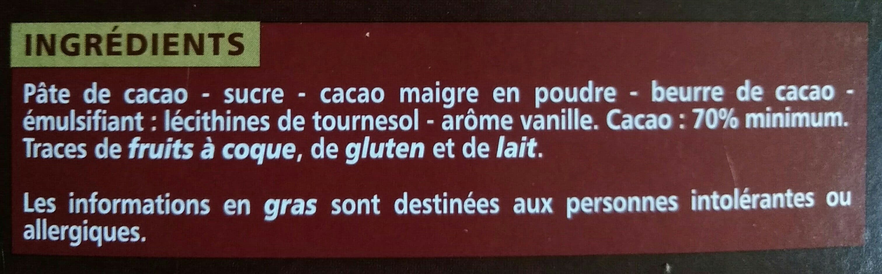 Casino Chocolat Noir Dégustation 70% Cacao intense packshot