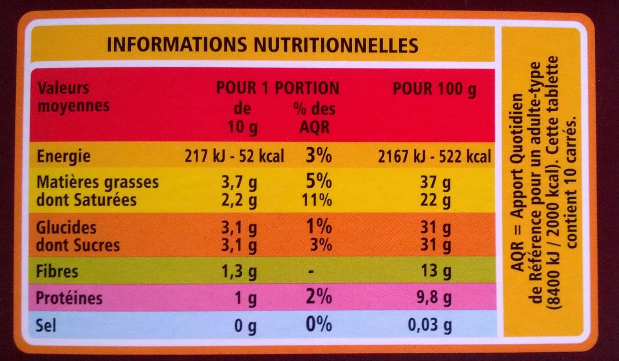 Casino Chocolat Noir Dégustation 70% Cacao intense packshot
