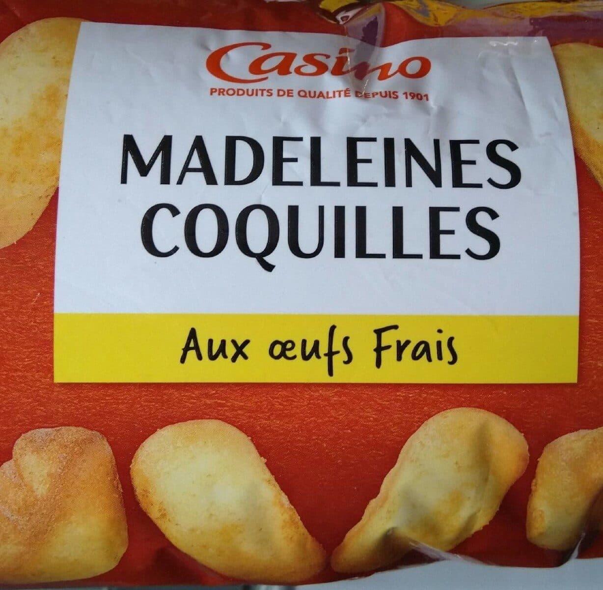 Casino Madeleines coquilles aux oeufs frais packshot