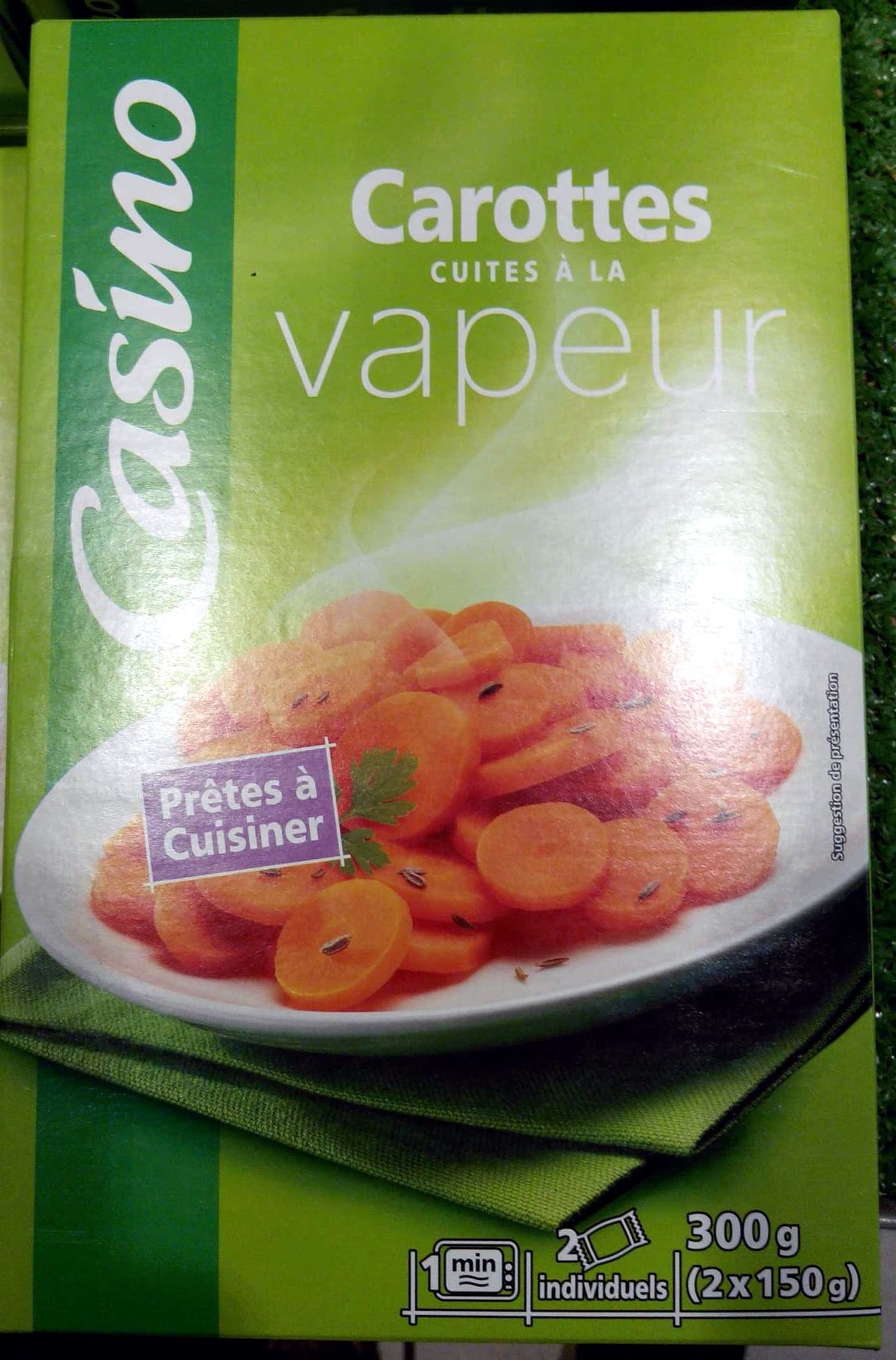 Casino Carottes cuites à la vapeur (Prêtes à cuisiner) packshot