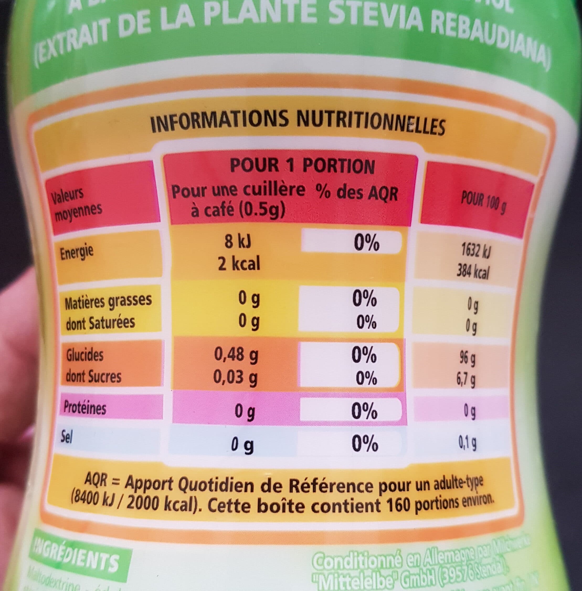 Casino Edulcorant de table en poudre avec des extraits de Stévia packshot