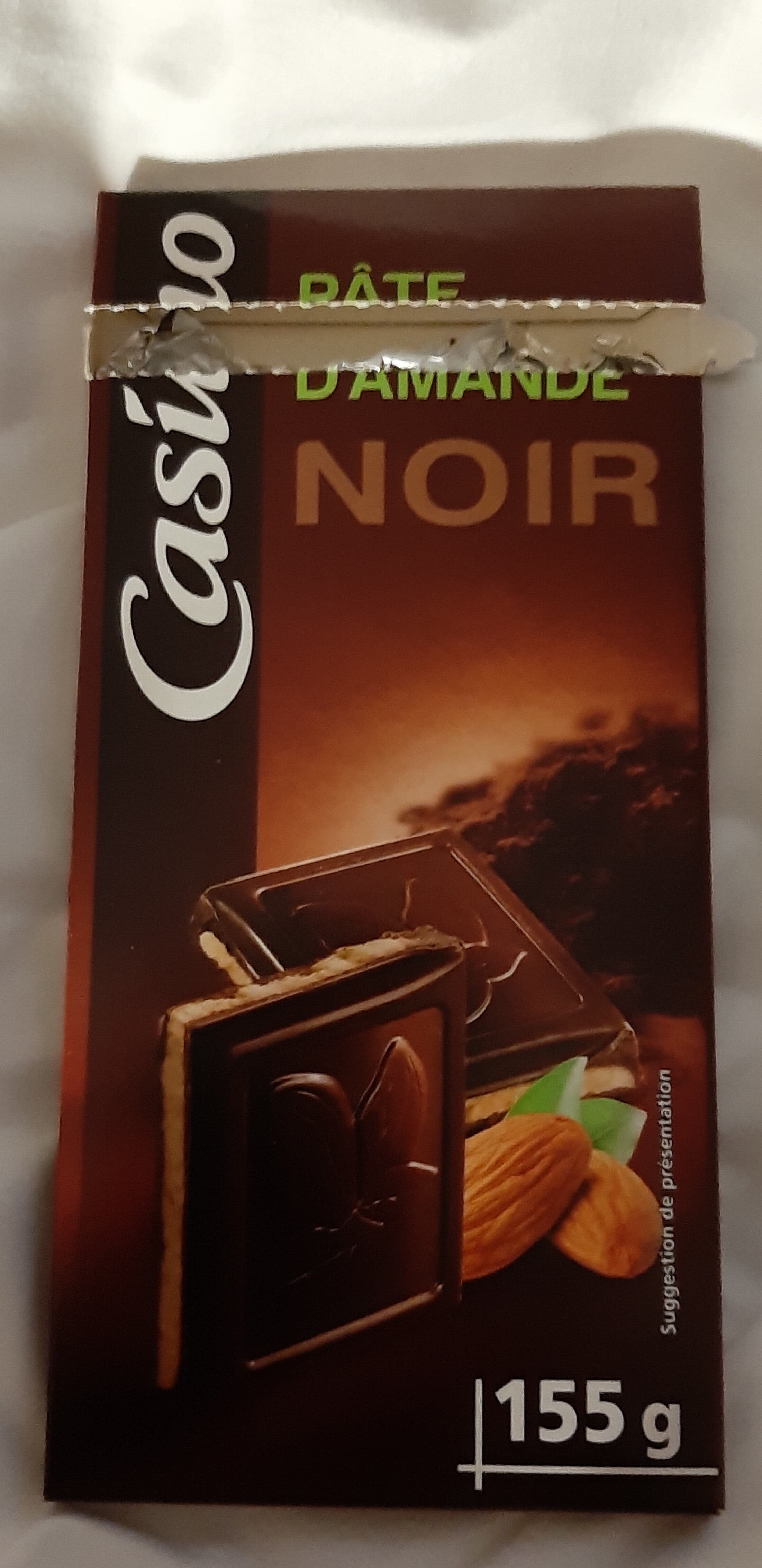 Casino Chocolat noir fourré pâte d'amande packshot