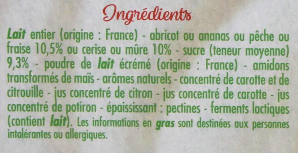 Casino Yaourts aux fruits - Framboise, ananas, abricot, cerise, fraise, pêche packshot