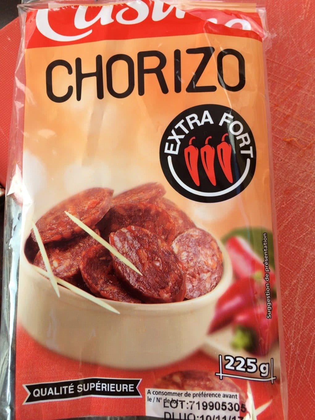 Casino Chorizo extrafort pur porc qualité supérieure packshot
