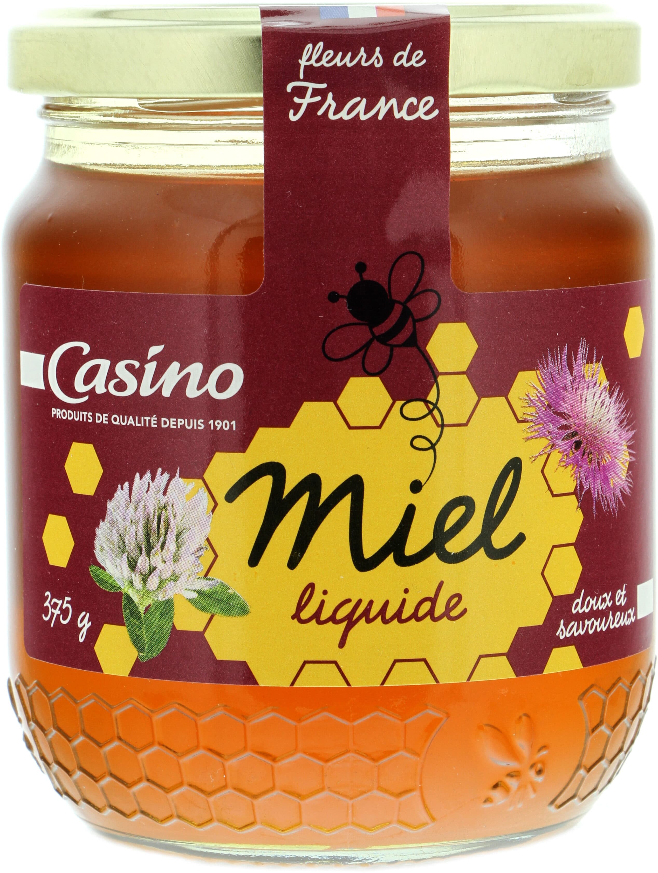 Casino Fleurs de France Miel liquide Doux et Savoureux packshot