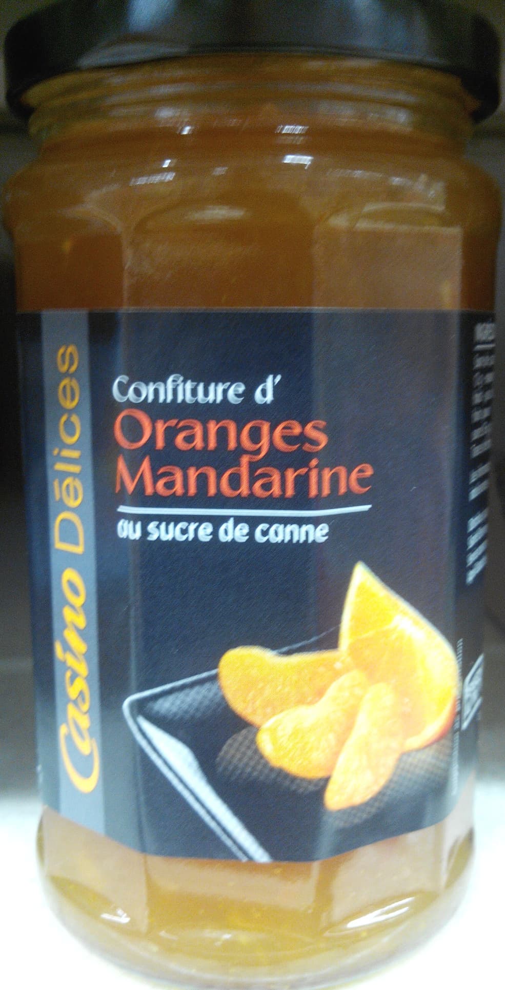 Casino délices Confiture d'oranges mandarine au sucre de canne packshot