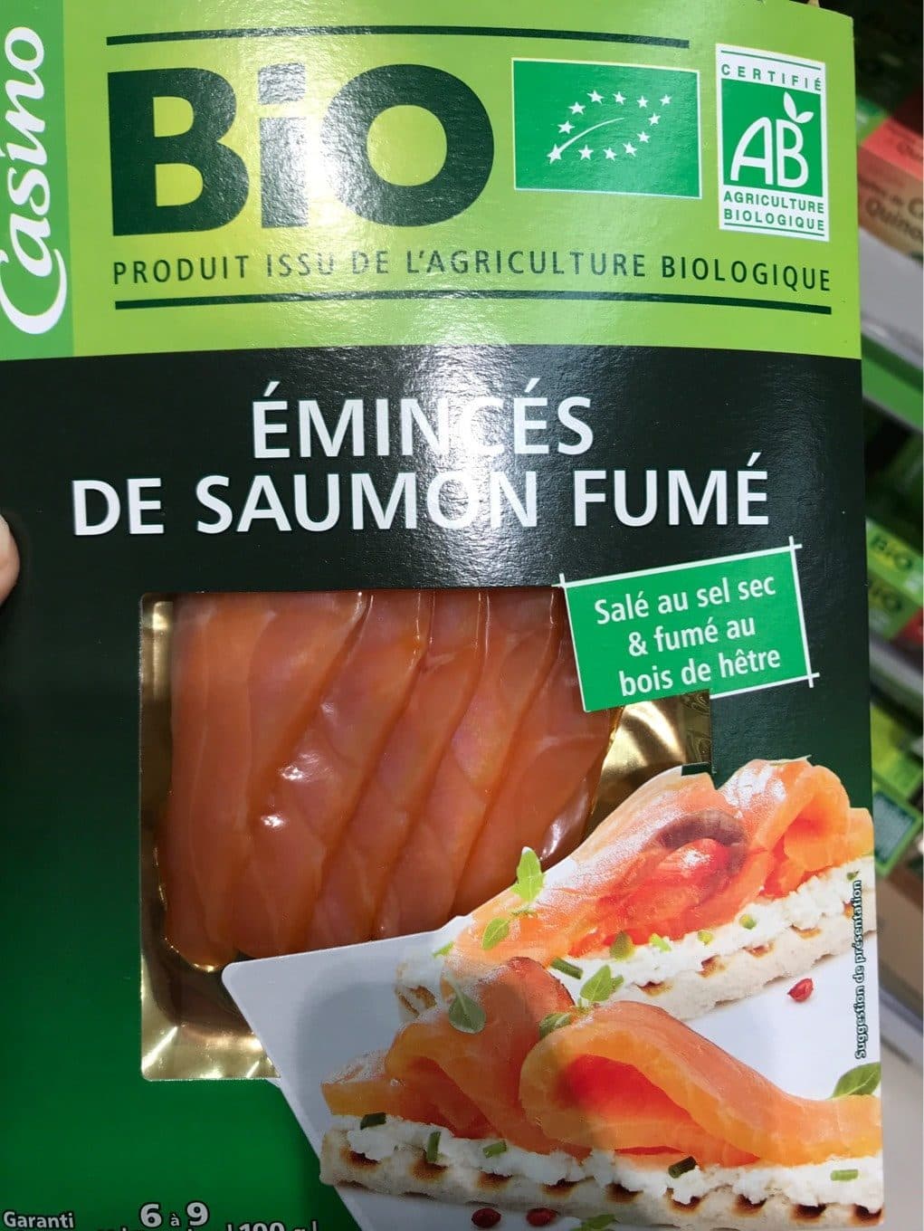 Casino Éminces de saumon fumé packshot