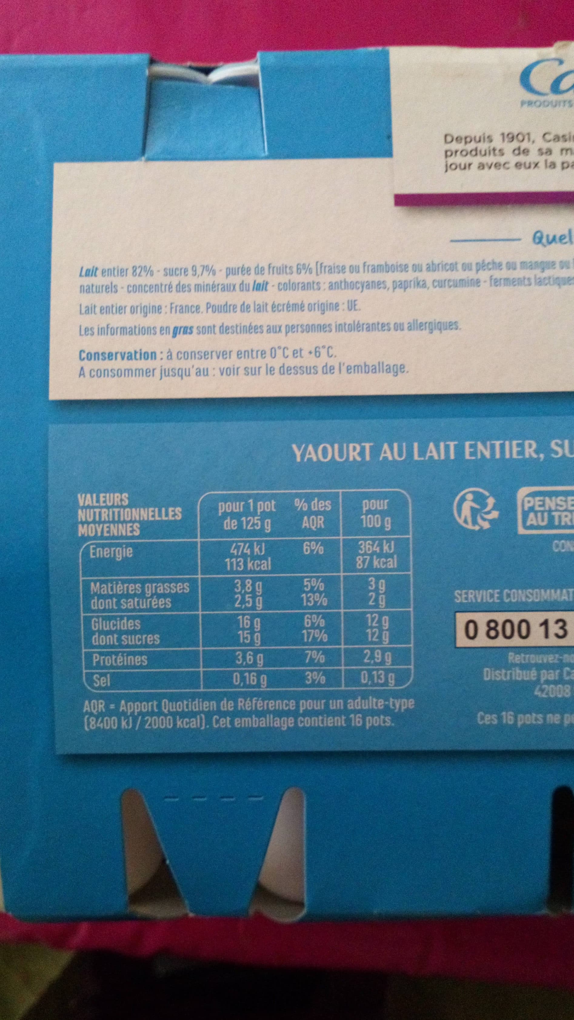 Casino Yaourts brassés aux fruits - Fruits mixés packshot