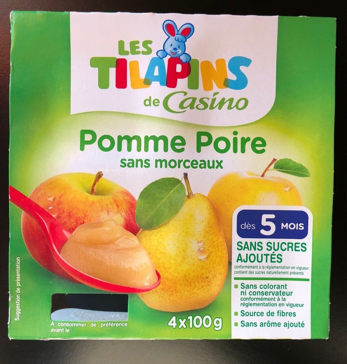 Open Food Facts Compote pomme poire packshot