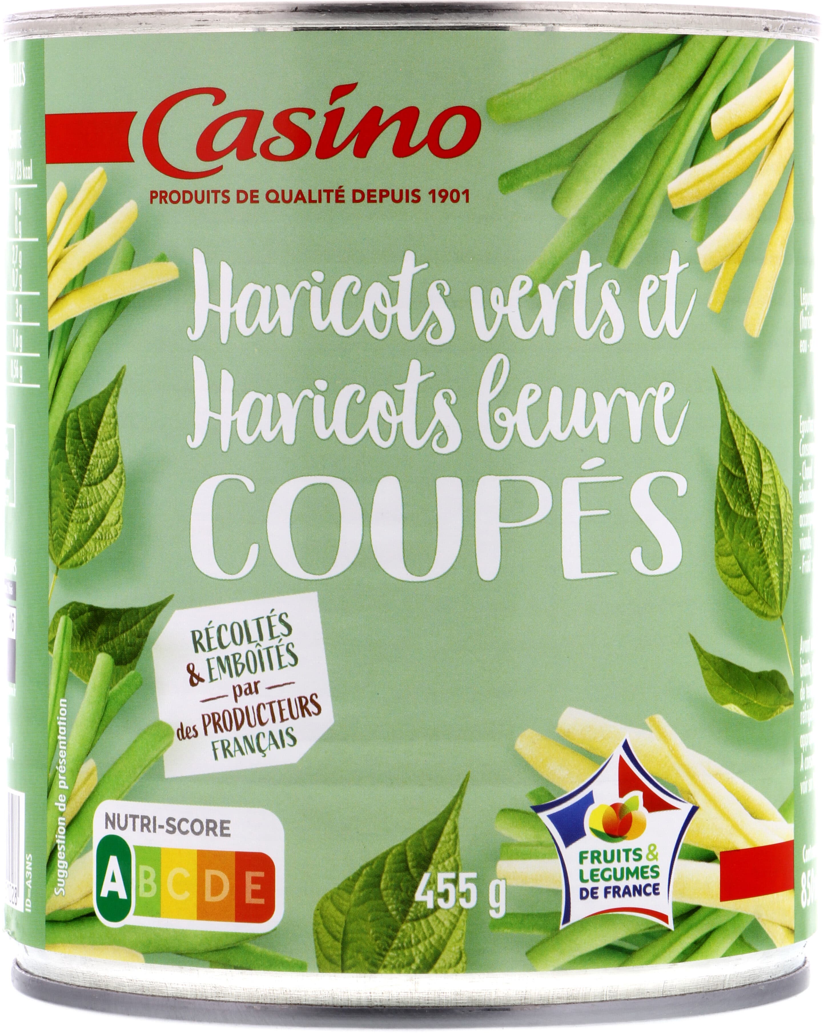 Casino Duo de haricots verts et haricots beurre coupés packshot