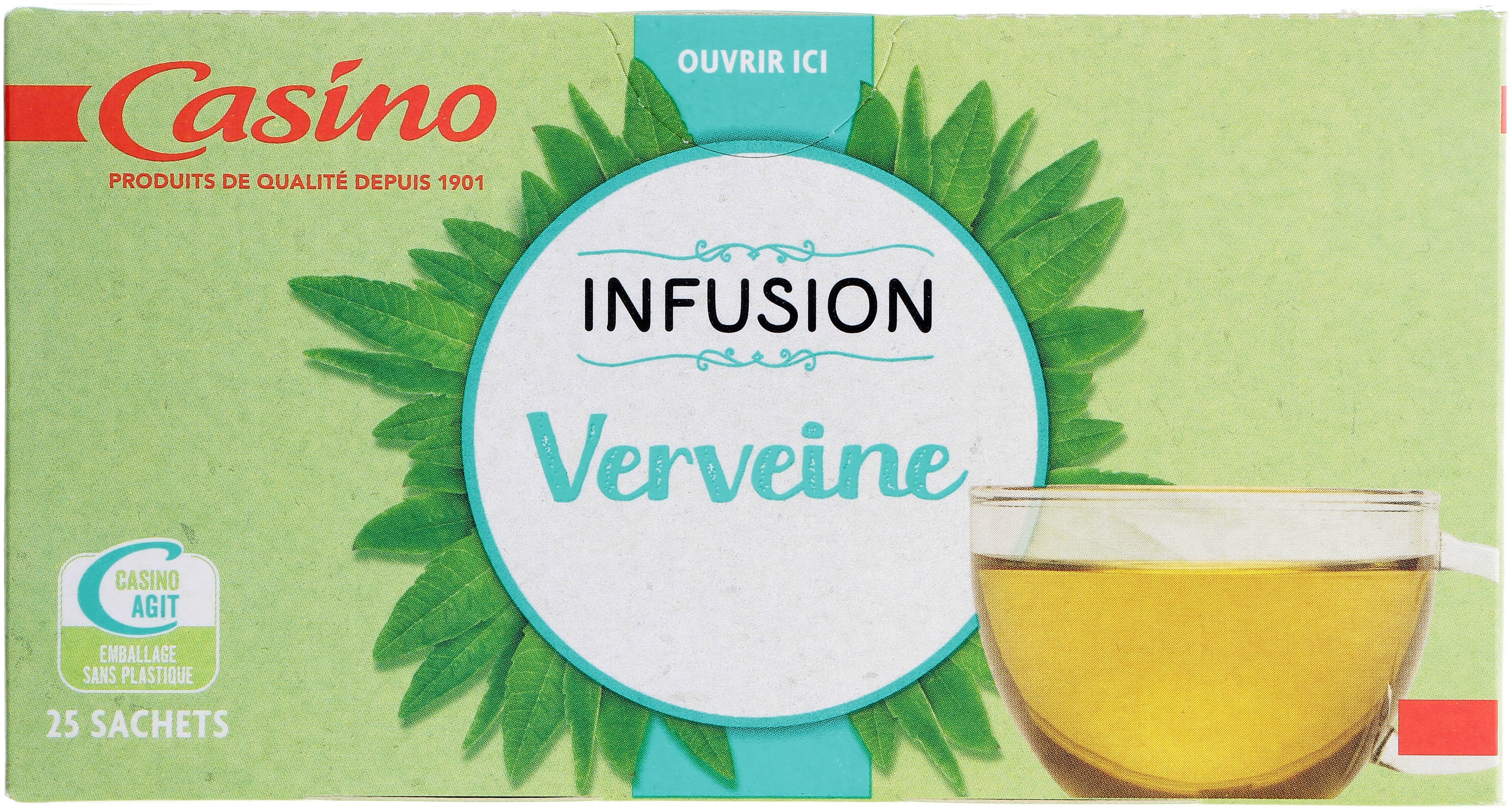 Casino Infusion Verveine 25 sachets fraîcheur packshot