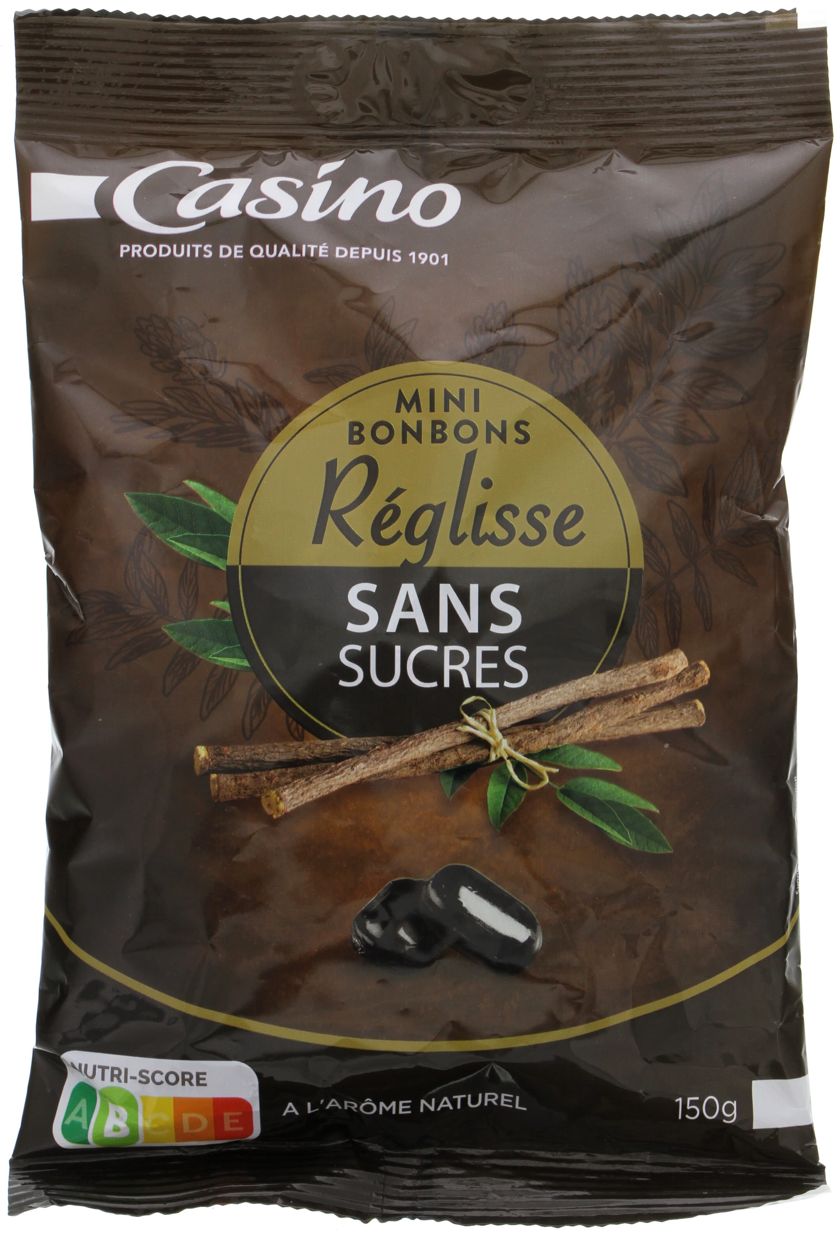 Casino Mini bonbons réglisse sans sucres packshot
