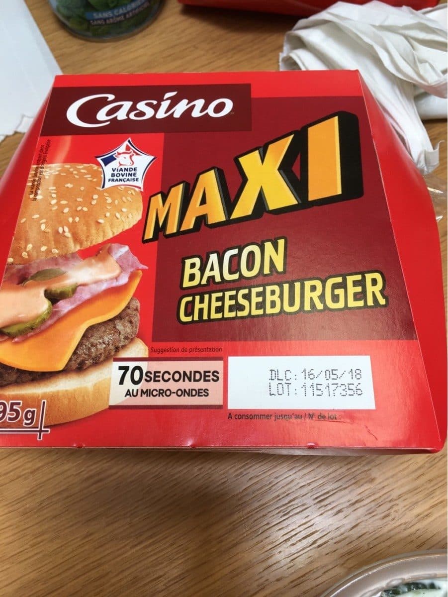 Casino Maxi bacon cheeseburger packshot