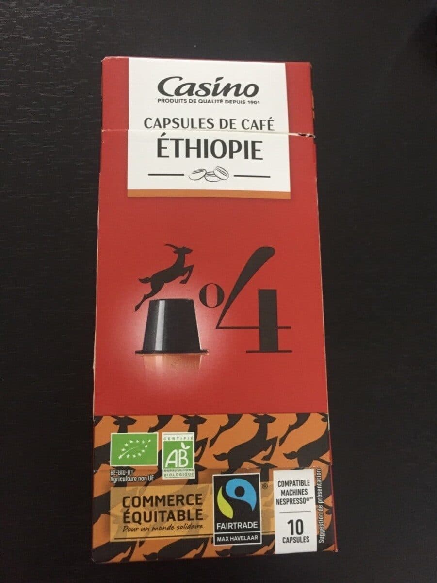 Casino 10 Capsules Ethiopie Bio Fairtrade packshot