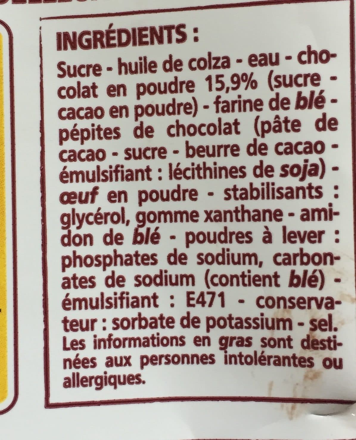 Casino Mon moelleux au chocolat facile packshot