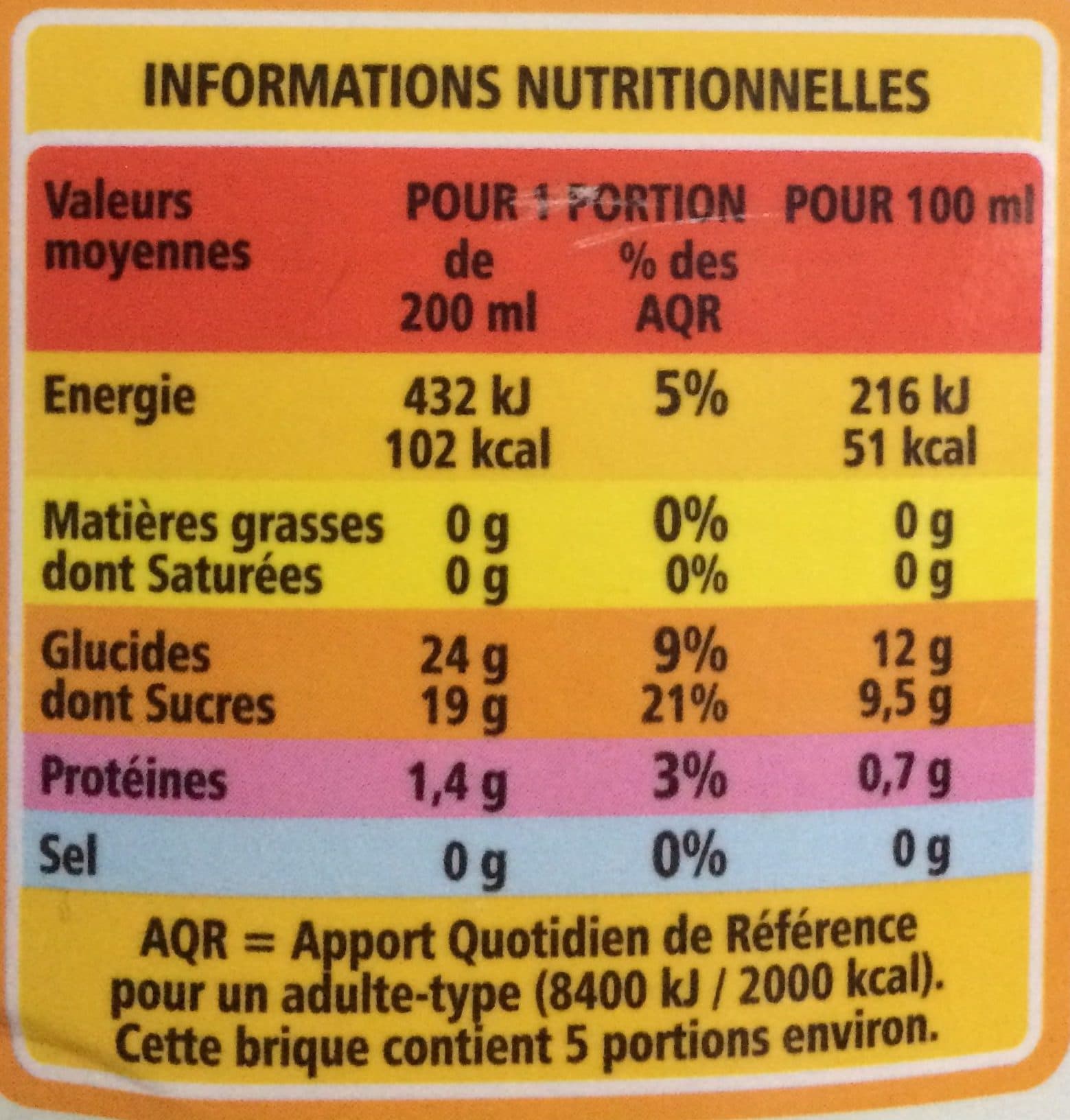 Casino 100% pur jus Orange Raisin Passion packshot