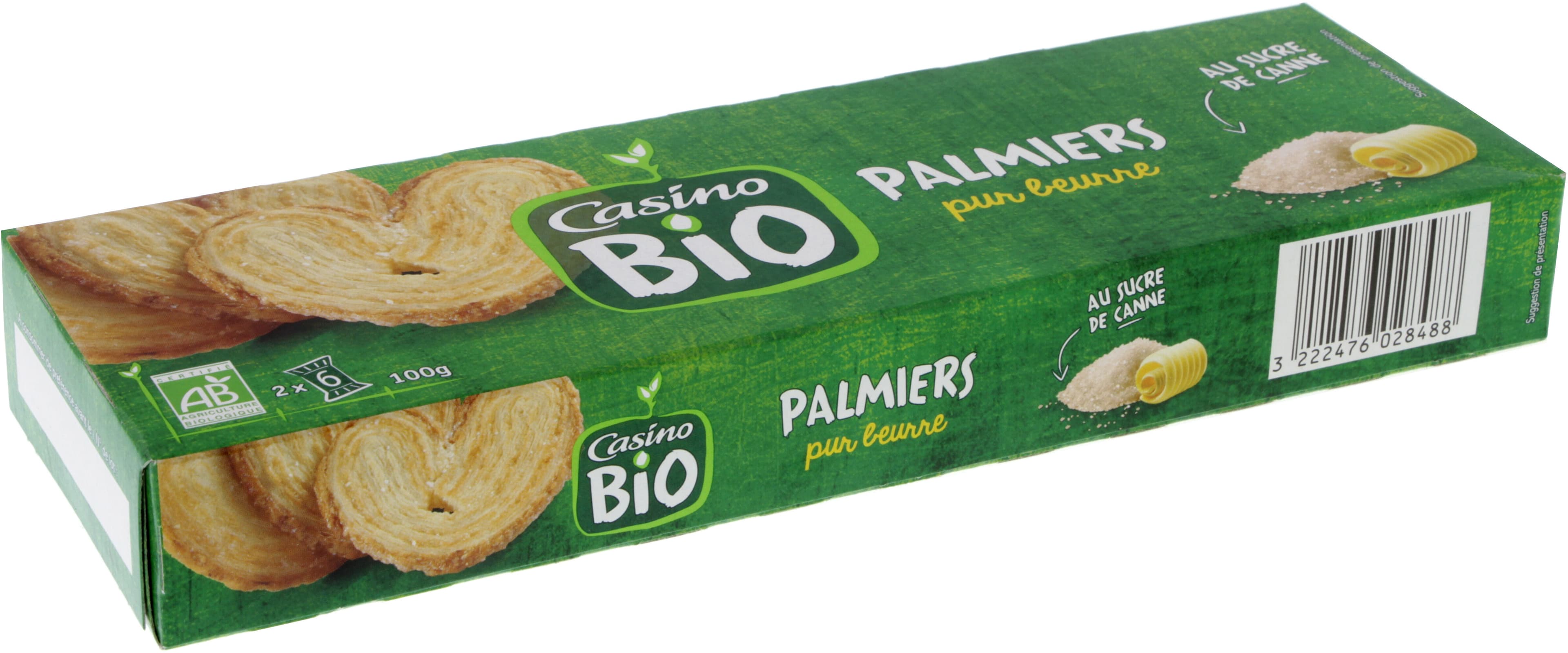 Casino Palmiers pur beurre bio packshot
