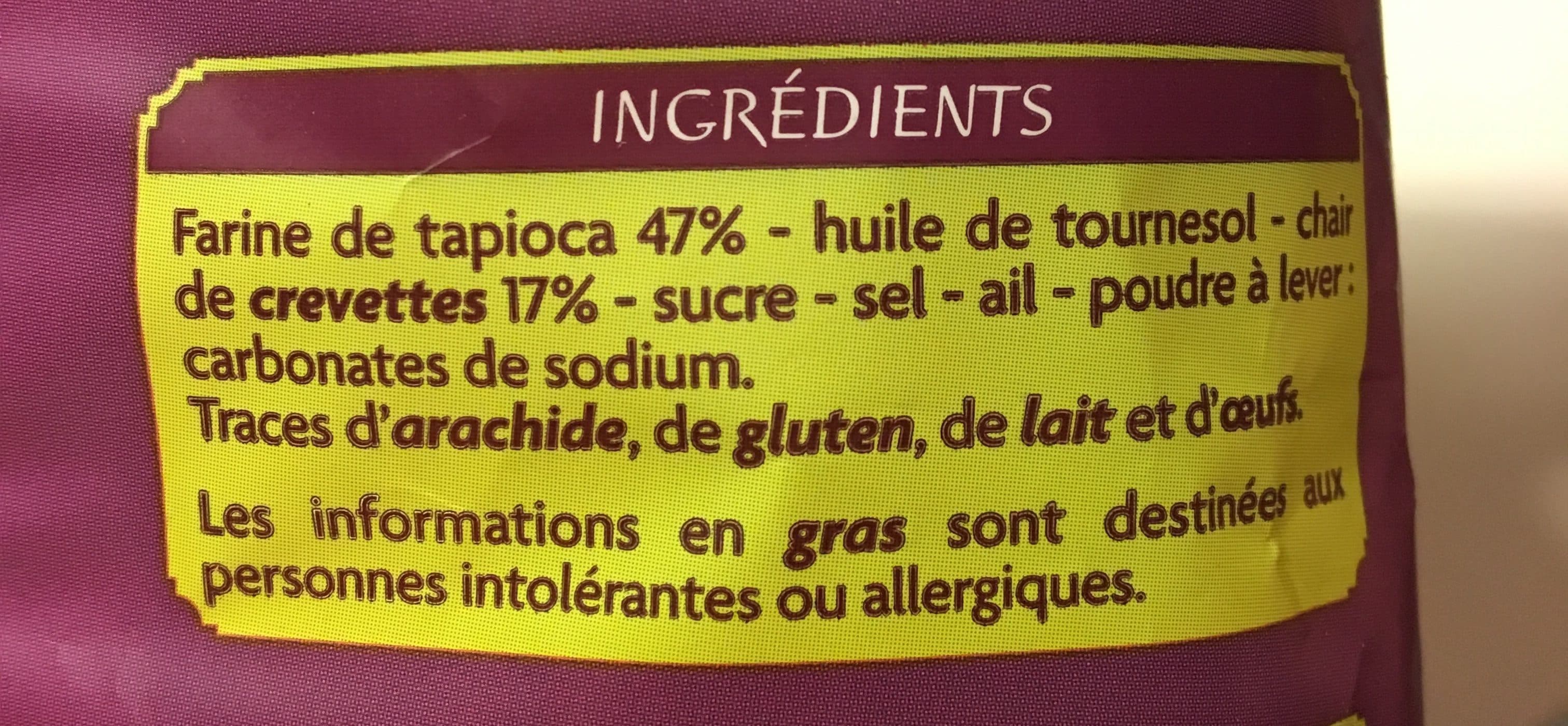 Saveurs D Ailleurs Chips Crevette packshot