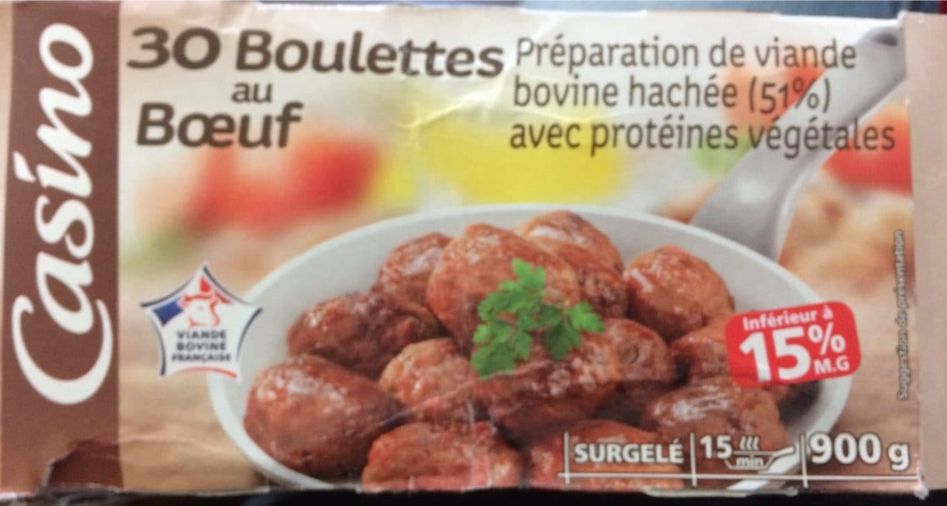 Casino Boulettes au boeuf VBF 15% packshot