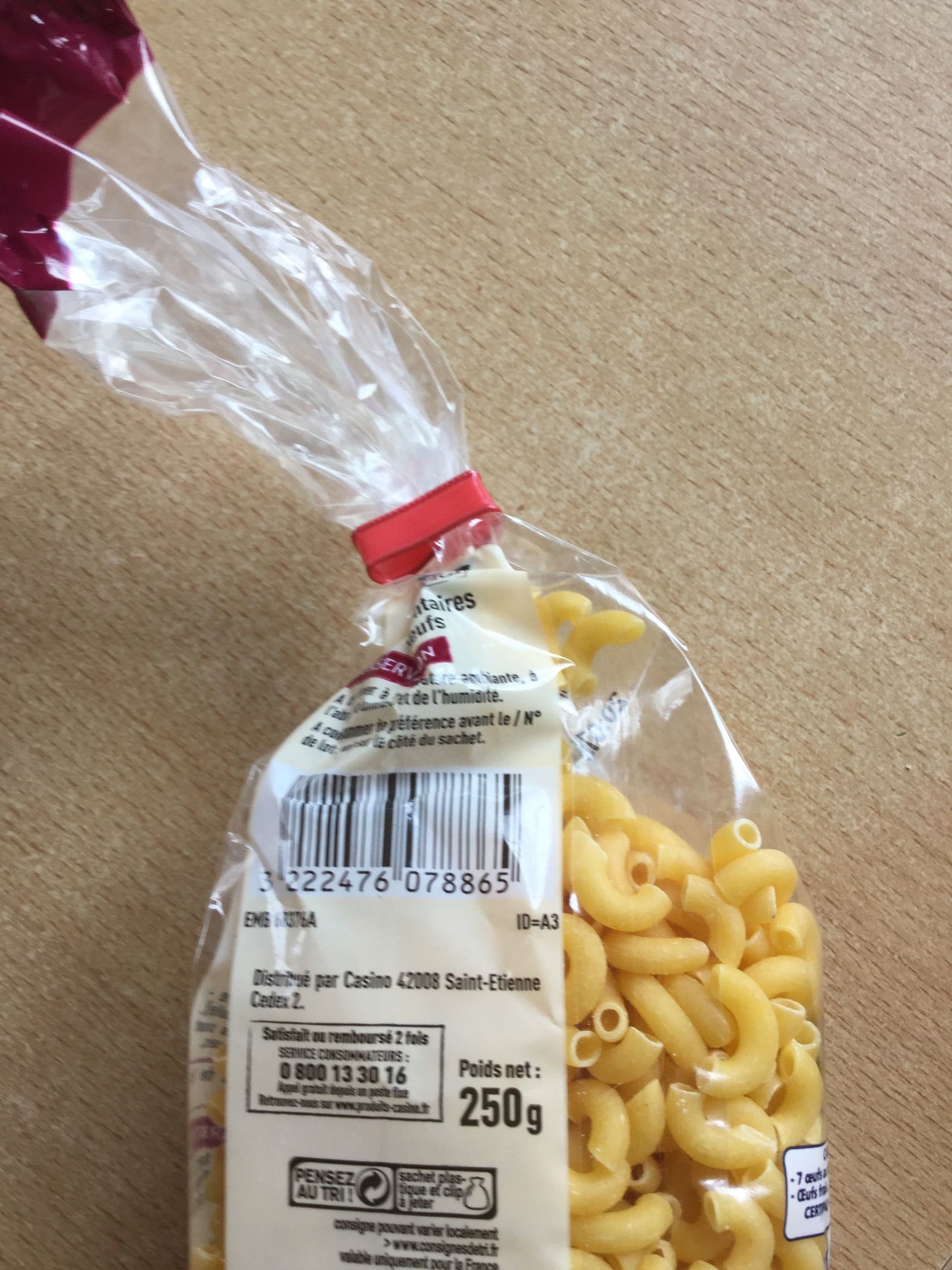 Casino coquillettes aux 7 oeufs packshot