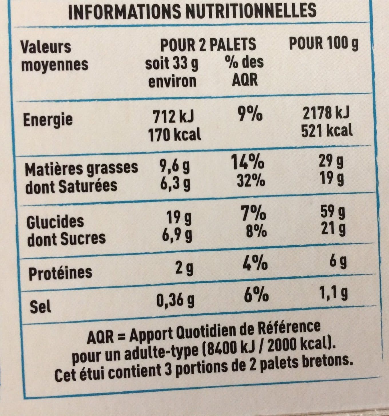 Casino palets bretons spécialité de Pont Aven packshot