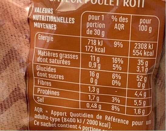 Casino chips saveur poulet rôti packshot