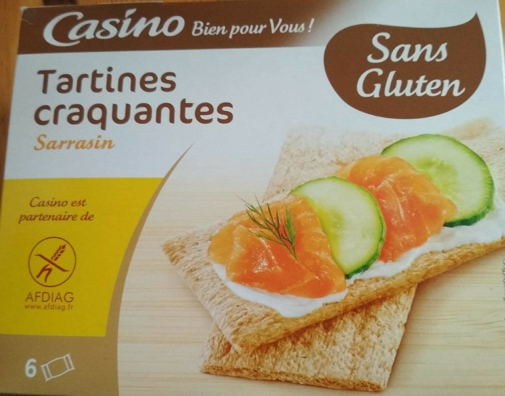 Casino Tartines craquantes sarrasin sans gluten packshot