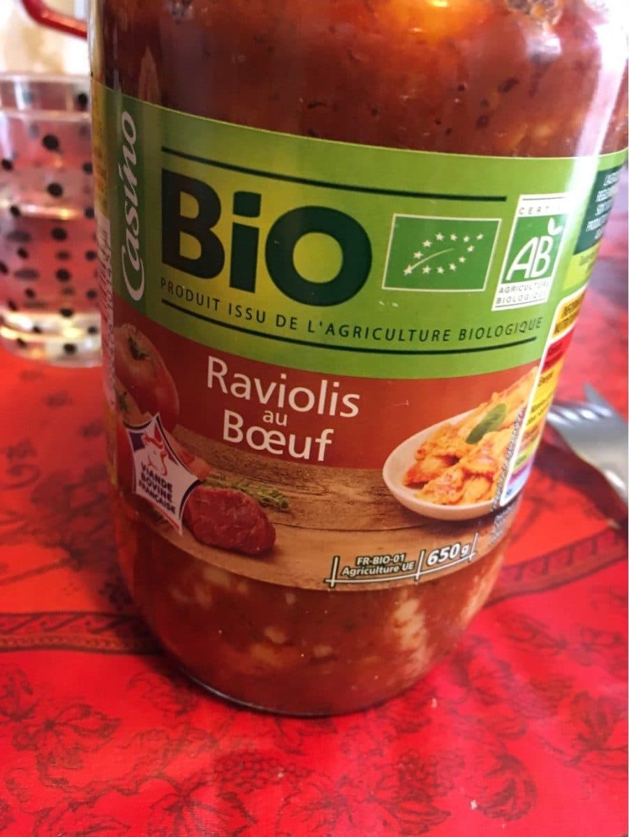 Casino Raviolis au boeuf BIO packshot